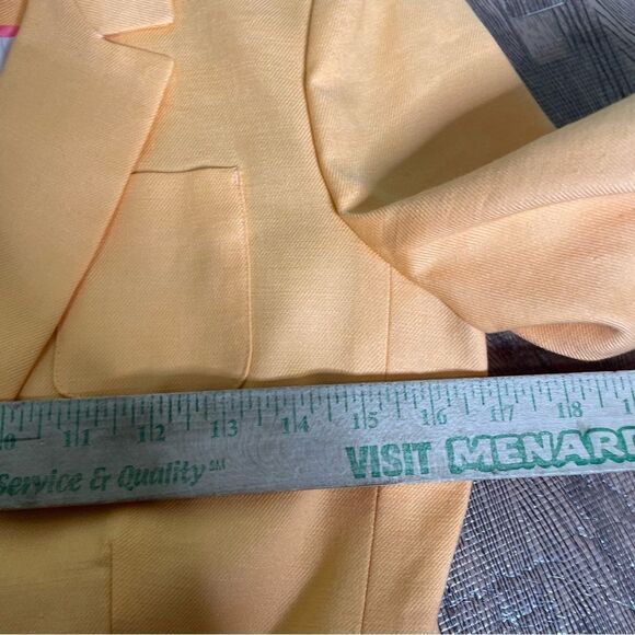 J.Crew Helena orange blazer in stretch linen blend Size 0 - Picture 7 of 10